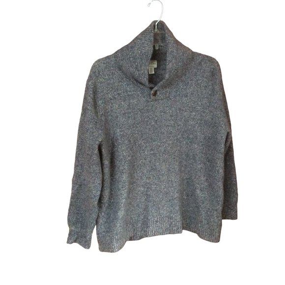 J. Crew Sweaters - J. Crew Grey Rugged Merino Wool Blend Unisex Sweater XXL